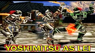 [TAS] Yoshimitsu With Lei's Moves Gameplay - Tekken 3 (Arcade Version)