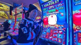 My Big Win On A Rich Little Hens Slot Machine!