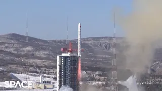 China's Long March 2D launches 14 satellites, rocket sheds tiles