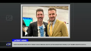 David Beckham Poses With friend Diego Simeone Despite After Argentinas World Cup Triumph Despite Duo