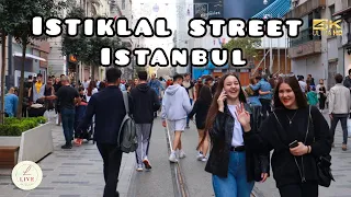 İstiklal Street | The Heart of İstanbul Walking Tour | 4K UHD | 10 April 2022