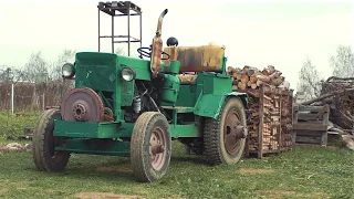 Самодельный трактор с вилочным погрузчиком и двигателем Д-21