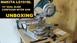 Makita LS1018L Unboxing Compound Miter Saw