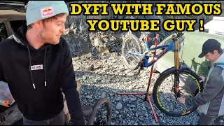 DYFI BIKE PARK WITH FAMOUS YOUTUBER !