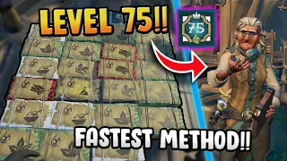 How to get LEVEL 75 in the Merchant Alliance FAST and EASY!! - Sea of Thieves