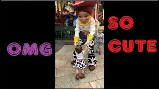 Meeting Jessie at Disneyland (ADORABLE)