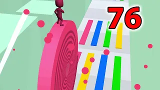 Layers Roll - Level 76 - New Level New Update Gameplay Walkthrough iOS, Android