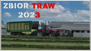 ✮ ZBIÓR TRAW 2023 W GR HAMERNIK✮MASSEY FERGUSON 7.S W AKCJI✮ KRONE MX 370GD✮