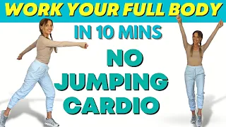 10 Minute Full Body Workout | NO JUMPING| Fat Burner | No Equipment  (Low Impact Workout)