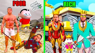 Franklin & Shinchan's Mind Blowing Journey to Become POOR and Become TRILLIONAIRE In GTA 5