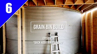 Grain Bin Home Build...  Episode 6 "Back Addition Framing"