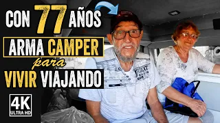 Con más de 70 años CONVIERTEN SU VAN EN CASA para VIVIR VIAJANDO 🚐 7 Van Tours Caravana del Desierto