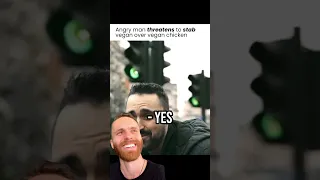 Angry Guy Threatens To STAB Vegan (Joey Carbstrong)