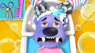 Big Bad Wolf's First Haircut | Haircut | Good Habits | BabyBus - Kids Songs and Cartoons