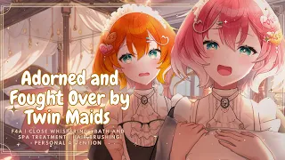 『3DIOS | Maid RP ASMR 』ʚ ♡ ɞ Adorned and Fought over By Twin Maids ʚ ♡ ɞ F4A| Personal Attention