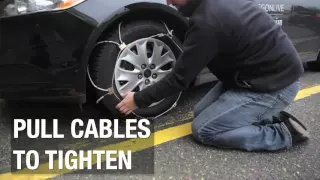 How to put snow chains on tires