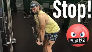 STOP Doing TRICEP PUSHDOWNS Like This!!