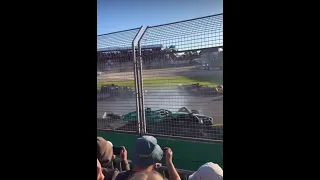 Fan view chaotic restart of the race | AUSTRALIAN GP 2023