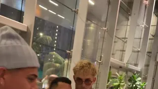 Jake Paul Right after his ko win over Nate Robinson kid sees him and crying from joy