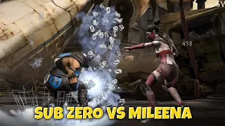 SUB-ZERO FACES OFF AGAINST THE RUTHLESS MILEENA