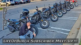 ROADTRIP: 2021 Honda Rebel 1100 Cross Country Trip // Life Of Burch Meet-up // Day 3 - Group Ride!