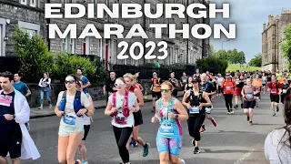 Edinburgh Marathon 2023. Thousands of Runners 🏃‍♂️ 🏃‍♀️ Race 🏁 through the Capital