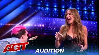 Brett Loudermilk: Sword Swallower Has Sofia Vergara SHAKING in Fear...Then The Unexpected Happens!