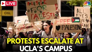 UCLA Protest LIVE: UCLA Protests Disrupt US Colleges Nationwide | Columbia University Protest |IN18L