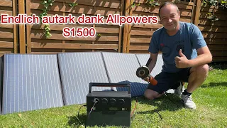 Allpowers s1500 Powerstation mit Solar , ENDLICH  sind wir auch AUTARK