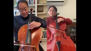 Play with Yo-Yo Ma! Dona Nobis Pacem  for 2 Cellos. Hitoshi Washizu #songsofcomfort