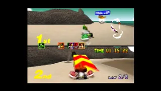 Mario Kart 64 - Me and Gus go Mushroom Cup (150cc) and I go for the perfect 36