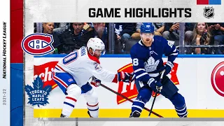 Canadiens @ Maple Leafs 10/13/21 | NHL Highlights