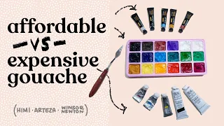 Is Expensive Gouache Worth It? Comparing Himi Miya Jelly Gouache vs Arteza vs Winsor & Newton