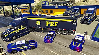 COMBOIO DA PRF ESCOLTA NOVO CAMINHÃO | GTA 5 VIDA POLICIAL