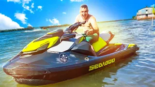 ANDEI EM UM JET SKI PELA PRIMEIRA VEZ!!!