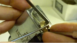 (145) Anchor padlock with ASSA SCD 7-pin oval deconstructed