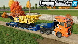 🔴LIVE MINING 🚧 WORK WITH THE NEW JAW CRUSHER  🚧 FARMING SIMULATOR 22 MODS