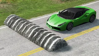 Cars vs Speed Bump Fails - BeamNG Drive Crashes