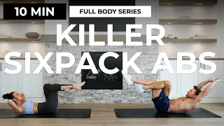 10 Minute KILLER SIXPACK ABS (No Equipment) | FULL BODY Series 02