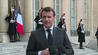 Learn French with speeches  I  Emmanuel Macron avec le Président du Conseil présidentiel libyen Moha