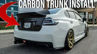 CARBON FIBER TRUNK INSTALL *GONE WRONG* 15+ WRX/STI Subaru *VIS*