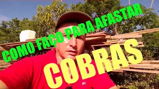 Cobras, Afastar cobras da propriedade: afugentar cobras #OscarMT Keep snakes away from property