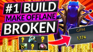 NEW BROKEN BUILD DOUBLES YOUR FARM?! - SOLO CARRY as an Offlaner - Dota 2 Pro Offlane Guide