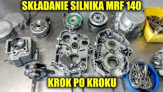 Składanie silnika MRF 140 PitBike YX YCF Lifan (krok po kroku) 1P56FMJ Loncin CROSS FMI154 Kayo 125