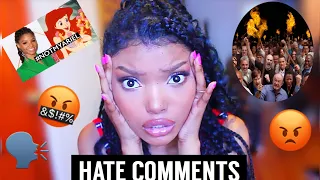 REACTING TO HATE COMMENTS #NotMyAriel 🤬