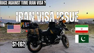 Race Against Time IRAN VISA | Urdu Travel Vlog | USA TO PAKISTAN & INDIA MOTORCYCLE TOUR [S1 - E62]