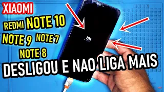 XIAOMI REDMI NOTE 10, 9, 8, 7 não liga, desligou e não liga mais? É SÓ FAZER ISSO QUE RESOLVI!