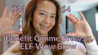 Best Brow Gel - Benefit Gimme Brow vs Elf Brow Gel Review | Tiana Le