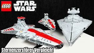 4€ vs 650€ LEGO Star Wars 'Sternenzerstörer' Vergleich: Venator & Imperial aus den letztem Jahren...