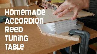 Homemade Accordion Reed Tuning Table (from cardboard and scrap)